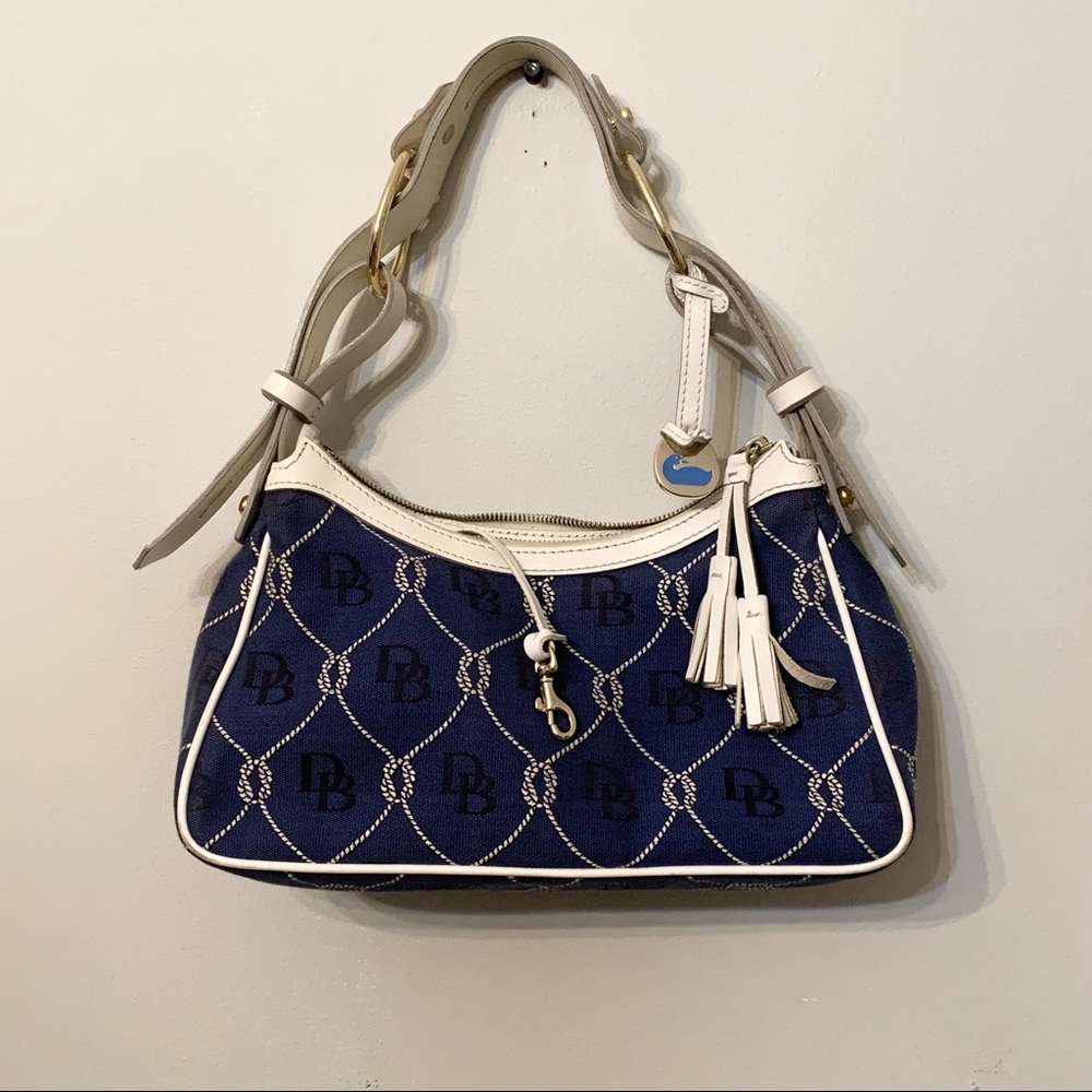 Vintage Dooney and Bourke Nautical Rope Shoulder Bag